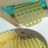 Stainless Steel French Fry Potato Cutter – Wooden Handle Grid Slicer for Vegetables