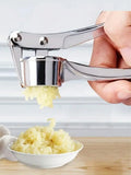 Stainless Steel Garlic Press & Crusher – Easy Clean Garlic Masher, Ginger Juicer & Kitchen Tool