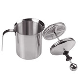 BALASHOV Stainless Steel Milk Frother – Double Mesh Coffee & Milk Creamer