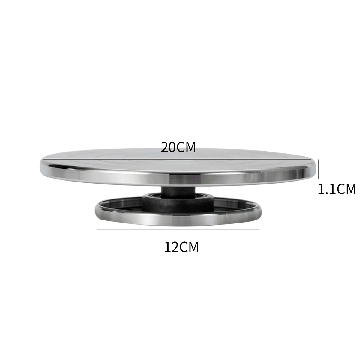 Double-Sided Aluminum Turntable – 15cm–30cm Heavy-Duty Rotating Platform