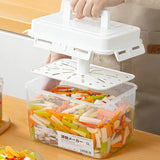 4/5L Pickle Jar with Press Plate – Leakproof Kitchen Storage Container for Kimchi, Gherkins, and Olives