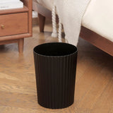 Plastic Round Trash Can – Simple Wastebasket for Bathroom, Kitchen, Bedroom & Office