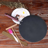 Aluminum Alloy Pancake & Crepe Maker – Flat Griddle Pan with Spreader & Spatula