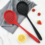 Silicone Slotted Spoon – Heat-Resistant Non-Scratch Kitchen Skimmer & Ladle for Frying and Pasta