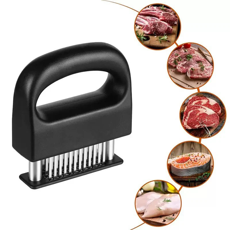 1PCS 48-Pin Stainless Steel Meat Tenderizer – Steak & BBQ Needle Tool