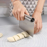 Stainless Steel Cake Scraper & Dough Divider – Buttercream Edge Smoother Baking Tool
