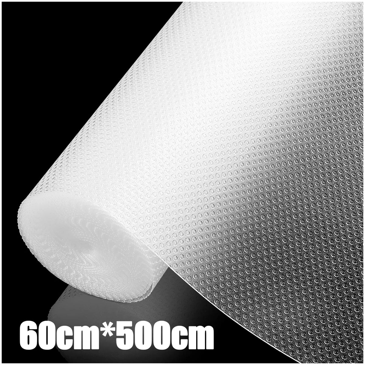 EVA Kitchen Cabinet Shelf Liner – Non-Adhesive Waterproof Drawer & Table Mat