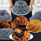 Silicone Bakeware Set – Versatile Flower & Assorted Shape Molds
