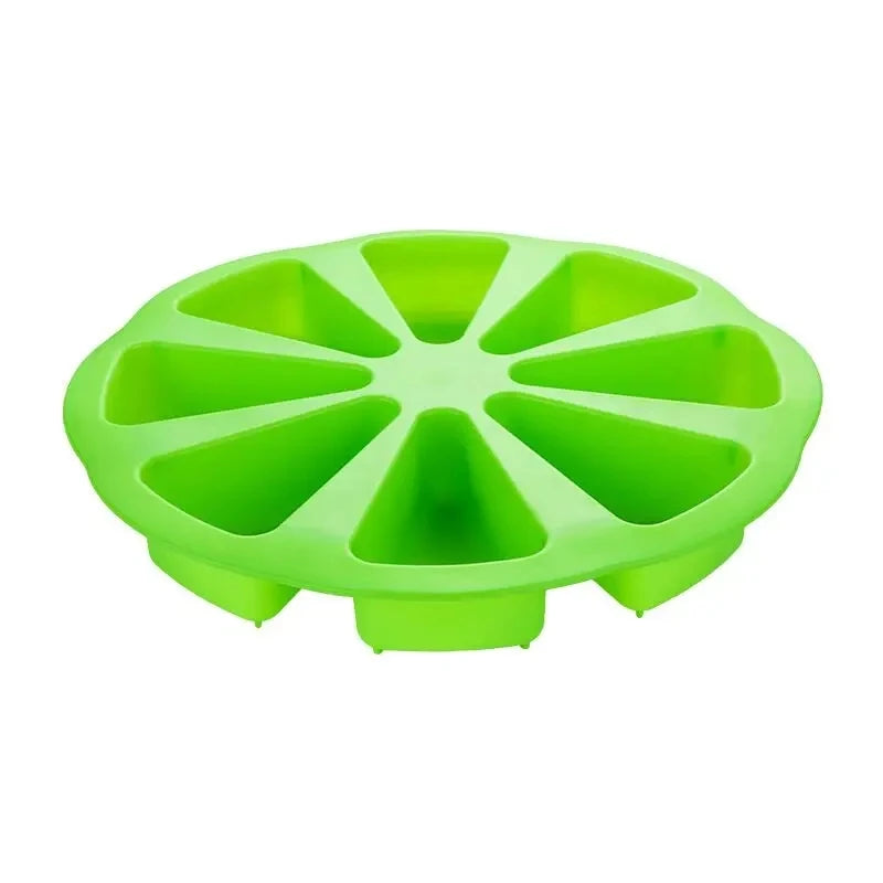 Silicone Cake Mold 8-Hole Orange Shape – Pizza Pan & Scone DIY Baking Mold