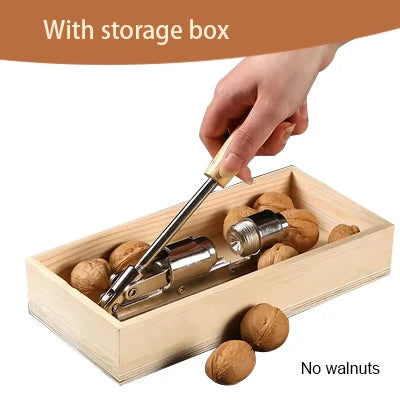 Manual Stainless Steel Nut Cracker – Mechanical Walnut & Pecan Opener
