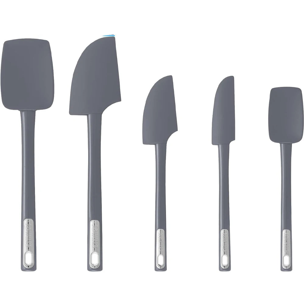 High-Temperature Silicone Spatula Set – Non-Slip Handle for Cooking, Mixing & Baking