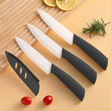 Ceramic Fruit Knife with Protective Cover – 3/4/5 Inch Rust-Free Portable Kitchen Knife
