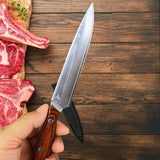 67-Layer Damascus VG10 Fruit Knife – High-Grade Paring & Steak Knife with Wooden Handle