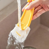 Silicone Cleaning Spatula & Kitchen Scraper – Soft Blade Pan, Pot & Dish Cleaner Tool