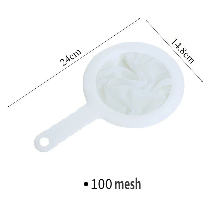 Ultra Fine Nylon Mesh Strainer – Washable Filter for Coffee, Tea & Juice