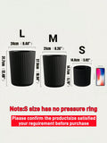 Plastic Round Trash Can – Simple Wastebasket for Bathroom, Kitchen, Bedroom & Office
