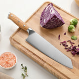 XINZUO 8.3" Bunka Knife – German 1.4116 Steel Super Sharp Kitchen Knife with Olive Wood Handle