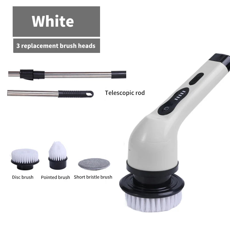 9-in-1 Electric Cleaning Brush – Spin Scrubber for Kitchen, Bathroom & Home