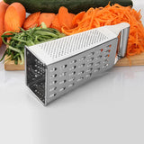 Stainless Steel 4-Sided Box Grater – Multipurpose Vegetable & Cheese Cutter
