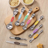 9-Piece Double-Head Stainless Steel Measuring Spoons | Magnetic -Engraved Scale