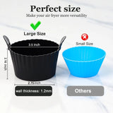 Silicone Air Fryer Egg Poacher & Cupcake Baking Cups – Ramekins for Air Fryer & Oven
