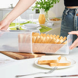 Clear Airtight Bread Loaf Container – Sandwich & Homemade Bread Holder with Lid