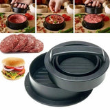3-in-1 Non-Stick Hamburger Press Patty Maker – Meat, Beef & Veggie Burger Mold