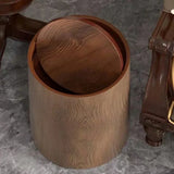 Retro PP Plastic Wastebasket – High-Capacity Waterproof Trash Can for Bathroom & Kitchen