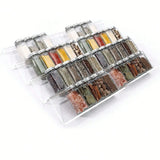 4/2 Layer Adjustable Acrylic Spice Drawer Organizer – Expandable Seasoning Rack for Kitchen Cabinets
