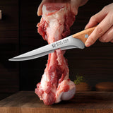 Stainless Steel Bone-Picking Knife – Professional Butcher Knife with Protective Cover