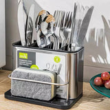 Stainless Steel Cutlery Holder – Tableware Drainboard Spoon & Knife Organizer