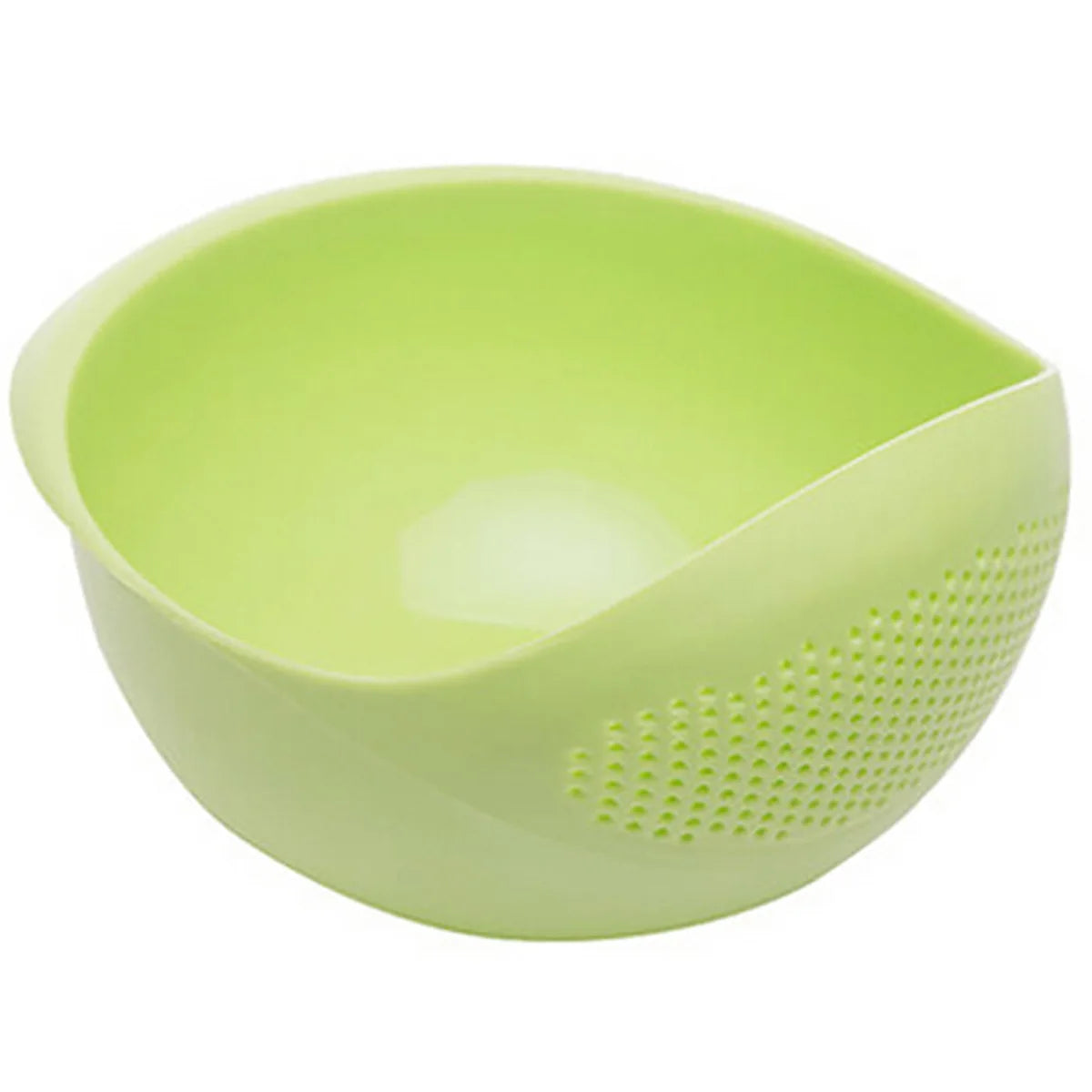 Colander Rice Bowl Drain Basket with Handle – Fruit & Vegetable Washing Organizer
