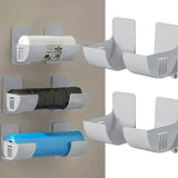 4-Pack Punch-Free Storage Rack – Kitchen & Cabinet Organizer for Plastic Wrap and Garbage Bags