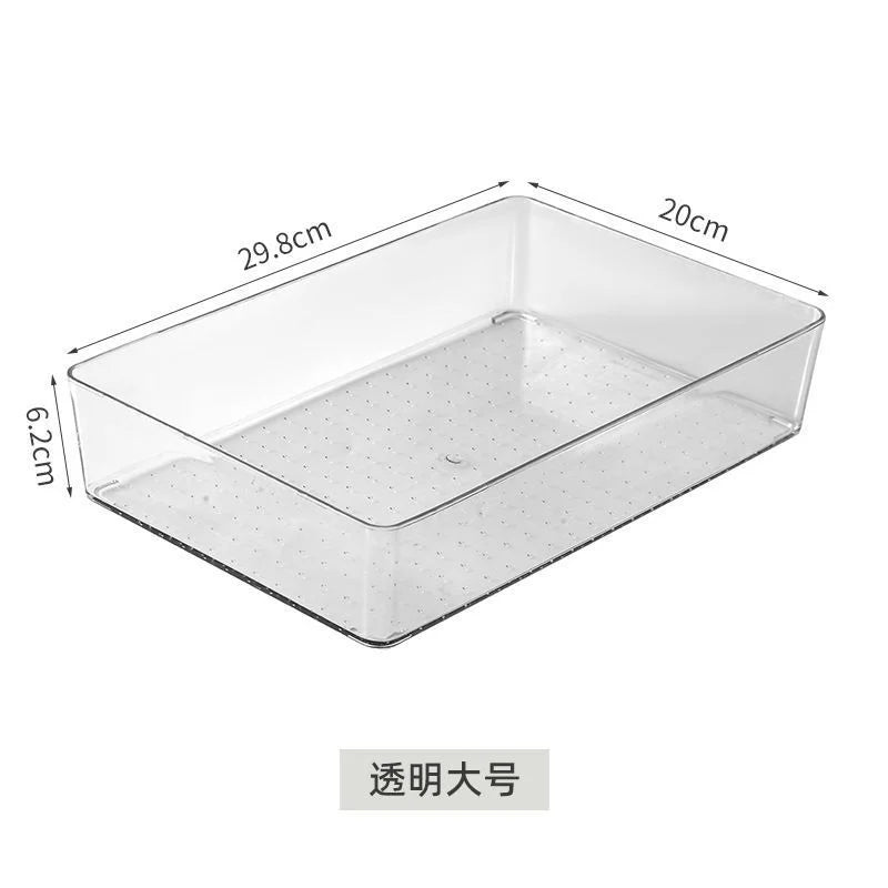 Acrylic Storage Box – Transparent Desktop Organizer for Cosmetics & Household Items