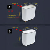 Narrow Press Ring Trash Can with Lid – Slim Garbage Bin for Bathroom Gaps & Waste Classification