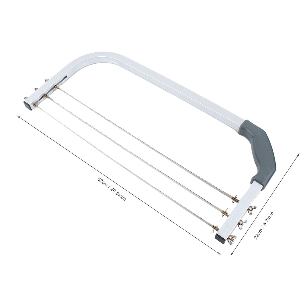 Adjustable Cake Leveler – Stainless Steel 3-Blade Cake Slicer & Pastry Divider