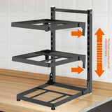 Adjustable Kitchen Shelf – 2-4 Tier Space-Saving Pot & Kitchenware Rack