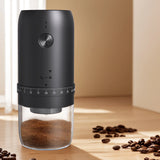 Portable USB Electric Coffee Bean Grinder – Rechargeable Mini Burr Grinder with 40 Gears