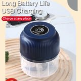 250ml Mini Electric Vegetable Chopper – USB Rechargeable Wireless Garlic & Food Crusher