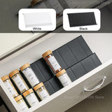4-Layer Adjustable Kitchen Spice Drawer Organizer – Modular Rack for Seasoning Jars