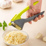 Stainless Steel Garlic Press Crusher – Handheld Ginger & Vegetable Mincer