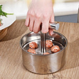 Stainless Steel Press Meatball Maker – Manual Multi-Functional Kitchen Mold