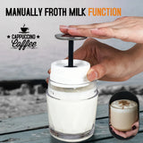 3-in-1 Portable Manual Espresso Maker – Hot & Cold Water Hand Press Coffee Brewer for Travel & Hiking
