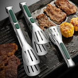 Non-Slip Stainless Steel Food Tongs – Meat, Salad & BBQ Cooking Clip