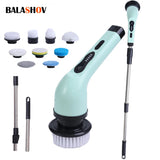 9-in-1 Electric Cleaning Brush – Spin Scrubber for Kitchen, Bathroom & Home