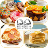 2PCS Stainless Steel Double Rolled Tart Rings – Baking Circle Molds for Fruit Pie, Cake & Cookies