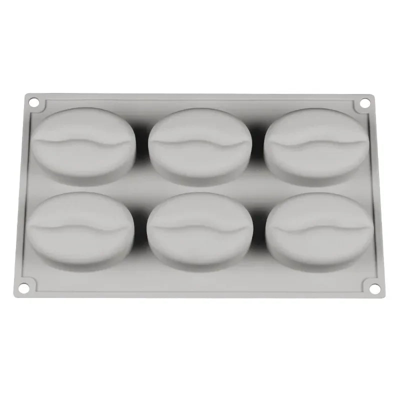 3D Coffee Bean Silicone Ice Cube Mold – Candy, Chocolate & Dessert Mold