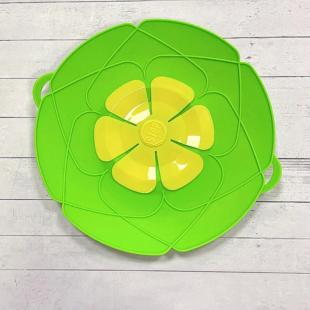 Silicone Spill-Proof Pot Lid – High Temperature Resistant Anti-Overflow Kitchen Cover