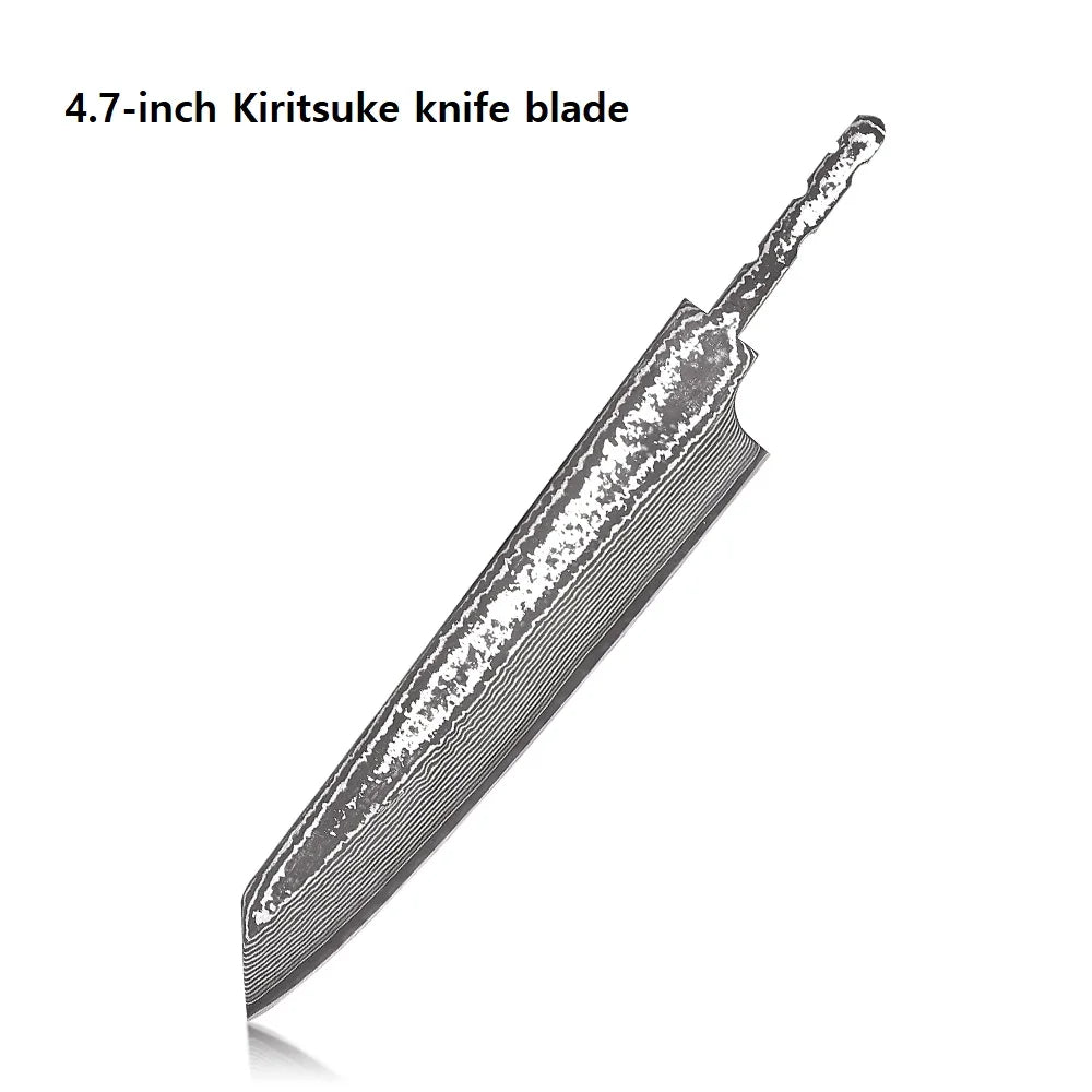 F.YOUNG DIY VG10 Damascus Steel Knife Blank – 67-Layer Hand-Forged Japanese Chef Blade (No Handle)