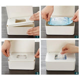 Hot Dustproof Wet Tissue Box – Baby Nappy & Wet Tissue Storage Dispenser for Home, Car, and Office